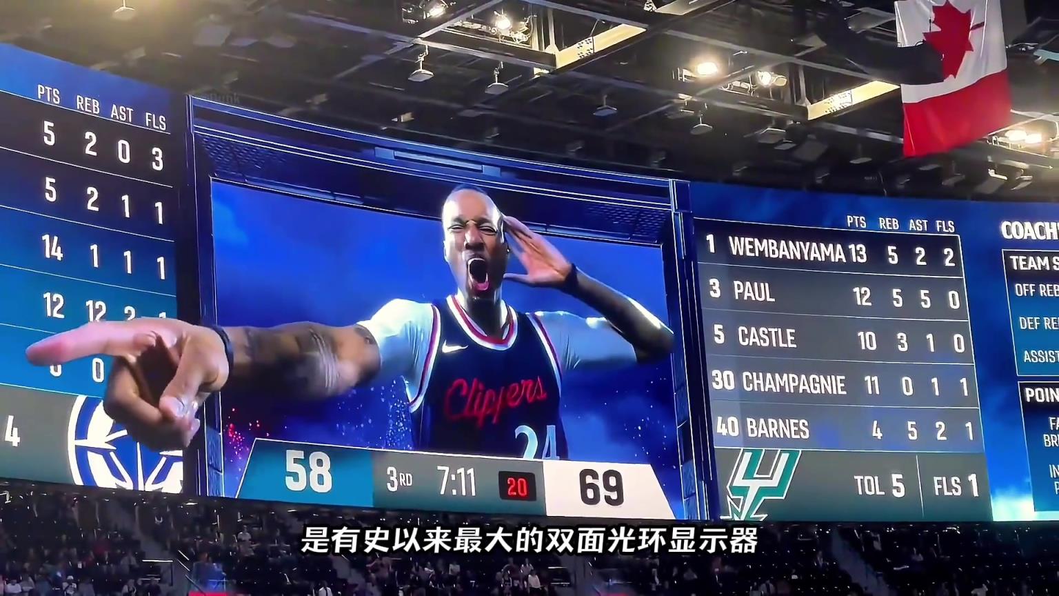 NBA最震撼的裸眼3D大屏幕，，，耗资20亿的快船球馆有多壕？？？？？-蜘蛛直播